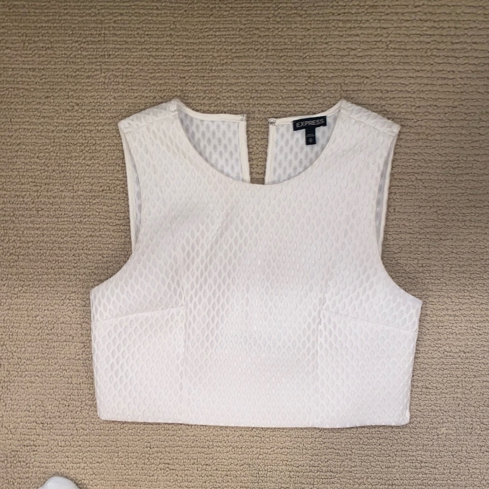 White crop top